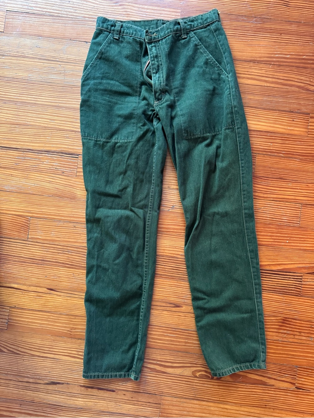 Judi Rosen New York Green Carpenter Utility Pants Size 28